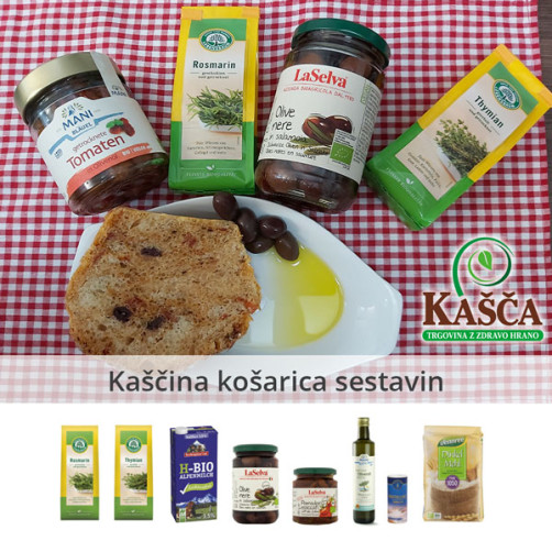 Mediteranski kruh - Kaščina košarica sestavin